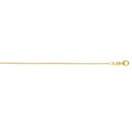 14K 2.4mm Round Cable Chain