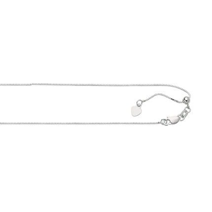 10K Gold 0.68mm Adjustable Box Chain