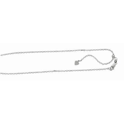 Silver 1.8mm Adjustable Cable Chain
