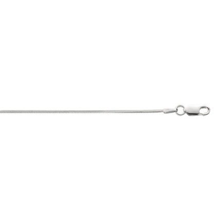 Silver 1.2mm Octogonal Snake Chain