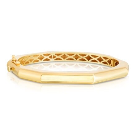 14K Octagon Edge Bangle