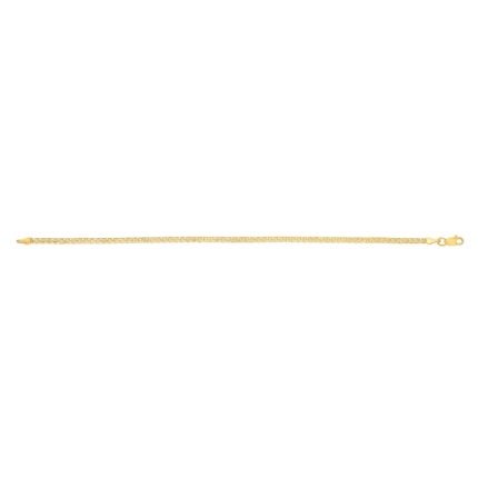 14K 2.5mm Bismark Chain