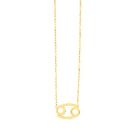 14K Gold Cancer Necklace