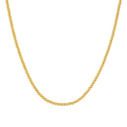 14K Gold 3mm Bead Chain