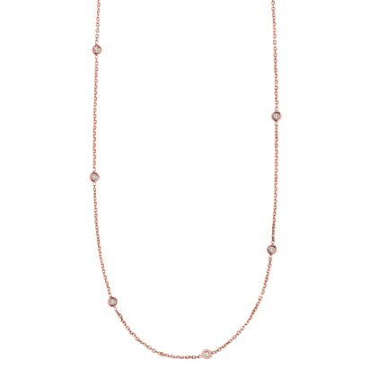 14K Gold .25ct Diamonds by the Yard Necklace