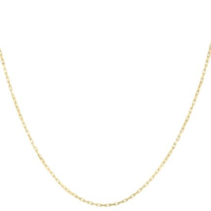14K Gold 1.3mm French Cable Chain