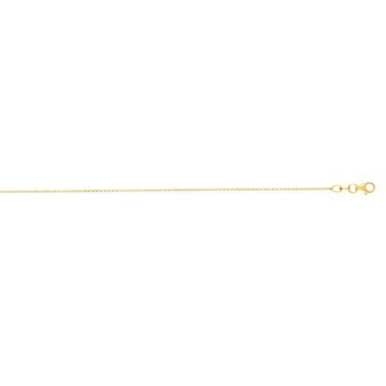 18K Gold 1.0mm Extendable Cable Chain