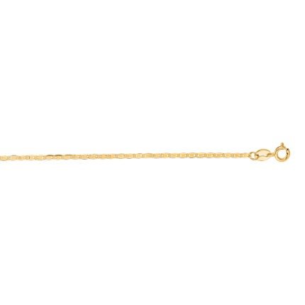 14K Gold 1.2mm Mariner Chain