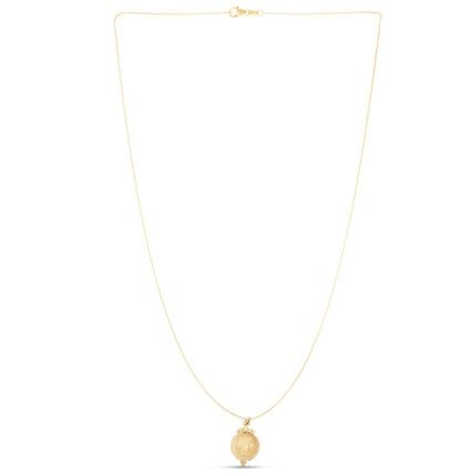 14K Gold Roman Coin Inspired Necklace