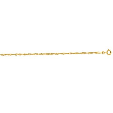 14K Gold 1.8mm Singapore Chain