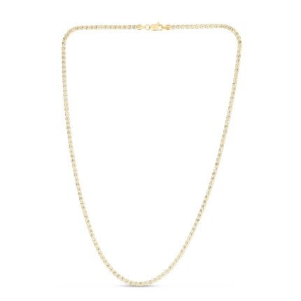 14K 2.7mm Fancy Ice Chain
